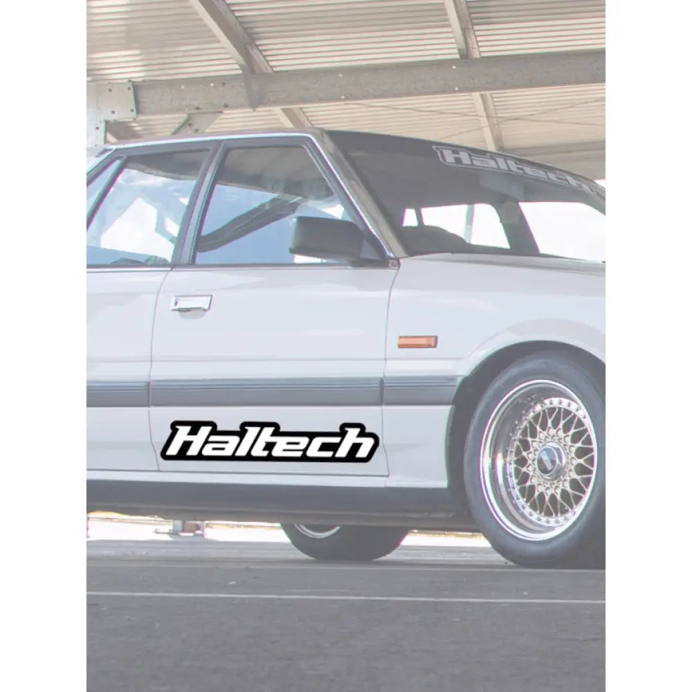 Haltech Logo Sticker Black And White Decals & Stickers