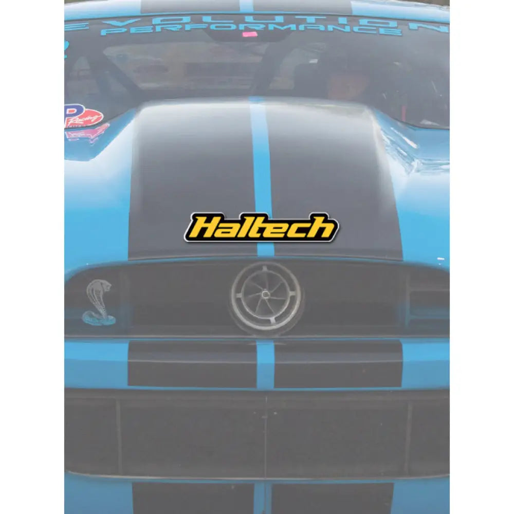 Haltech Logo Sticker Yellow And Black Decals & Stickers