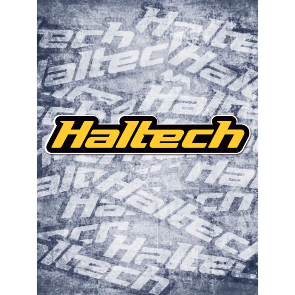 Haltech Logo Sticker Yellow And Black Decals & Stickers