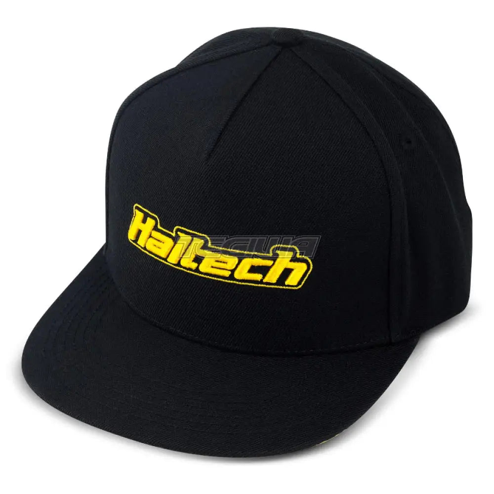 Haltech Snapback Cap Black With Yellow Logo Hats