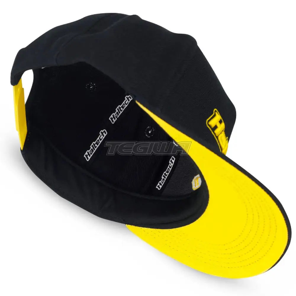 Haltech Snapback Cap Black With Yellow Logo Hats