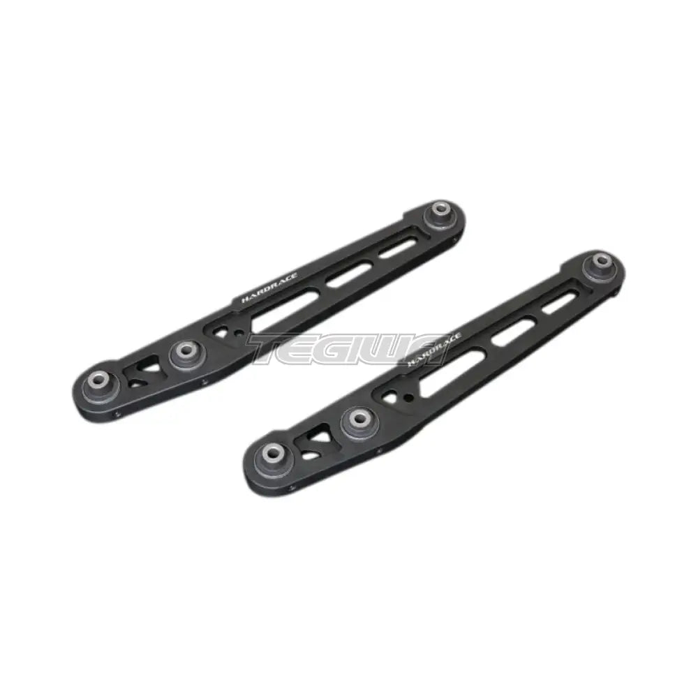 Hardrace Black Aluminium Rear Lower Control Arm With Hardened Rubber Bushes 2Pc Set Honda Civic EK 96-00