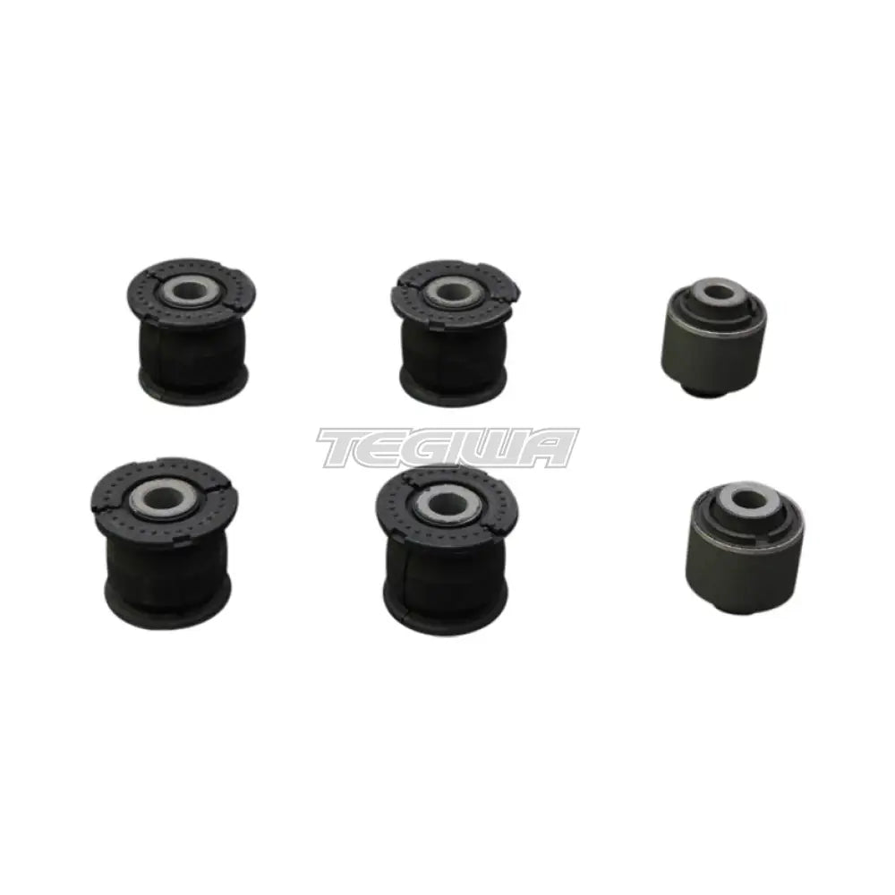 Hardrace Hardened Rubber Rear Knuckle Bushes 6Pc Set Honda Integra DC5 02-06 Civic Type R EP3 01-05