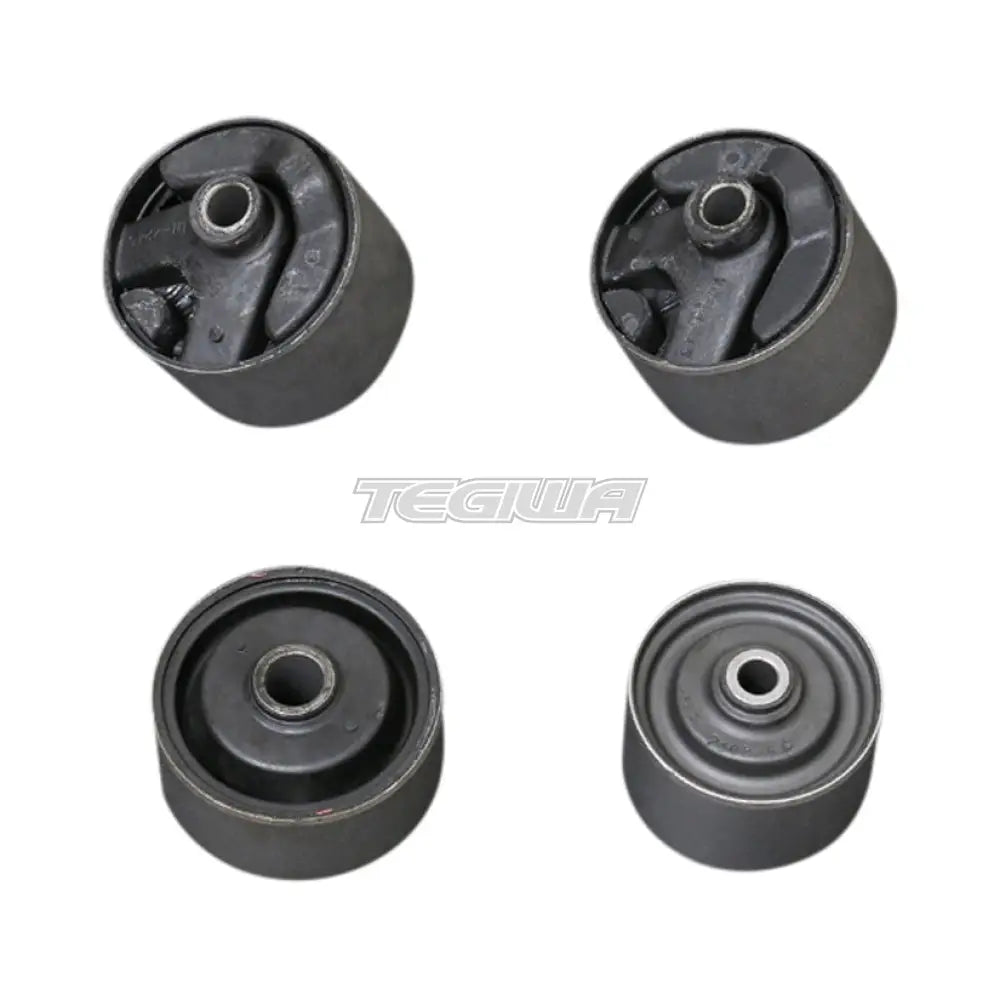 Hardrace Hardened Rubber Reinforced Engine Mount Bushes 4Pc Set Mitsubishi Evo 1-3 92-96