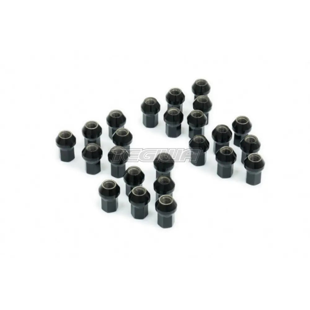 Hardrace Wheel Lug Nuts Hex 17 M12X15 Length 35Mm Close-End Type 60 Degree Conical Seat 24Pcs &