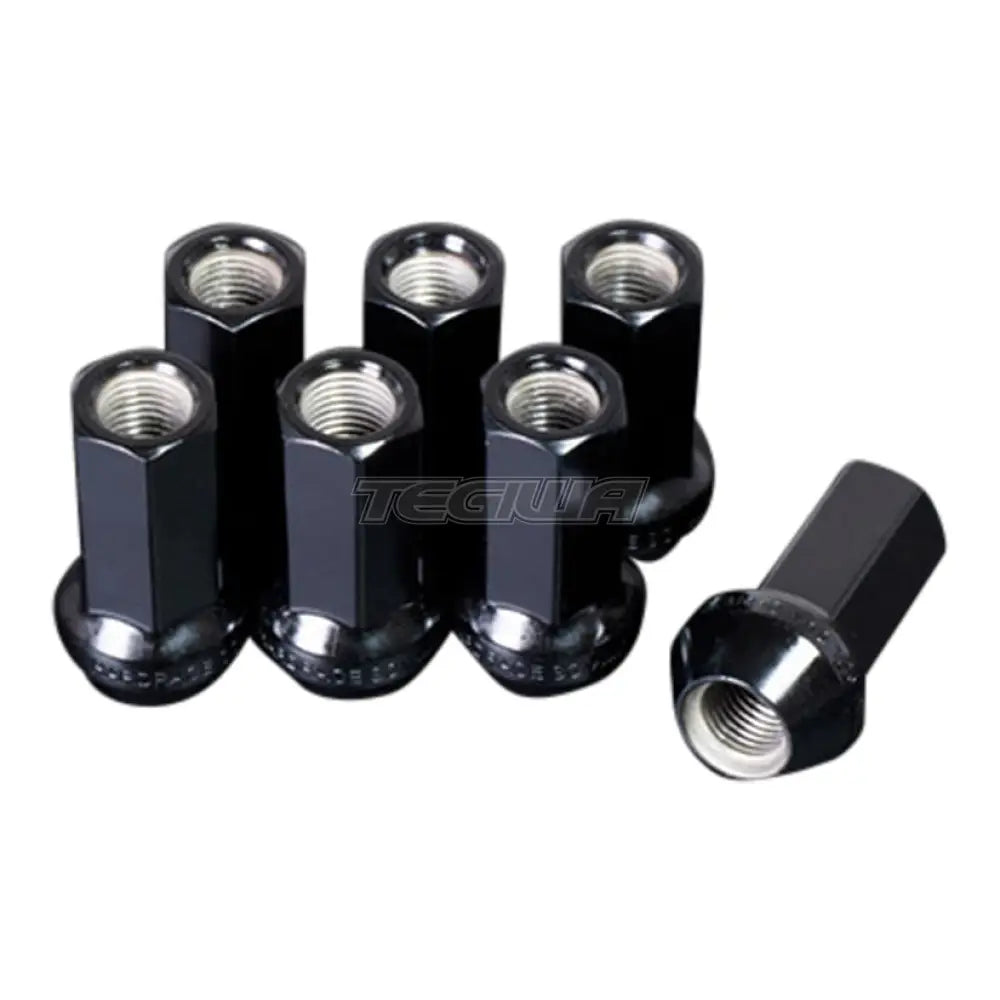 Hardrace Wheel Lug Nuts - M12 X 1.25 Length: 45mm Open-End Type 60° Conical Seat 20Pcs/Set