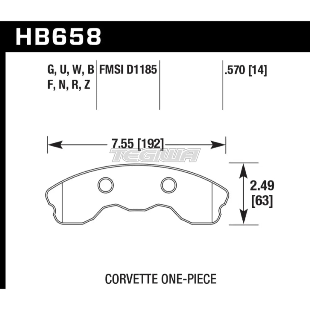 HAWK Performance DTC-30 Motorsports Brake Pads Front - HB658W.570