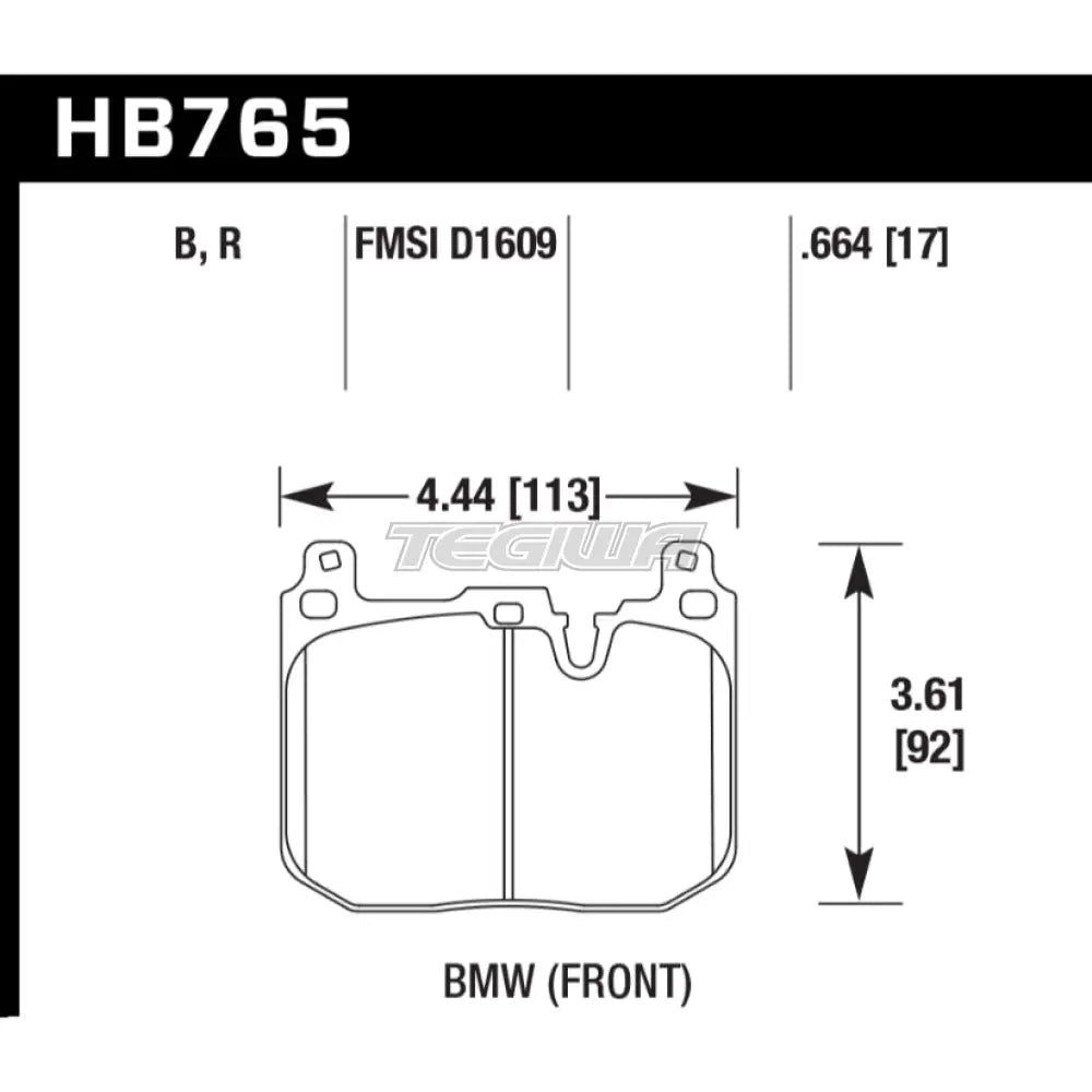 HAWK Performance DTC-30 Motorsports Brake Pads Front - HB765W.664