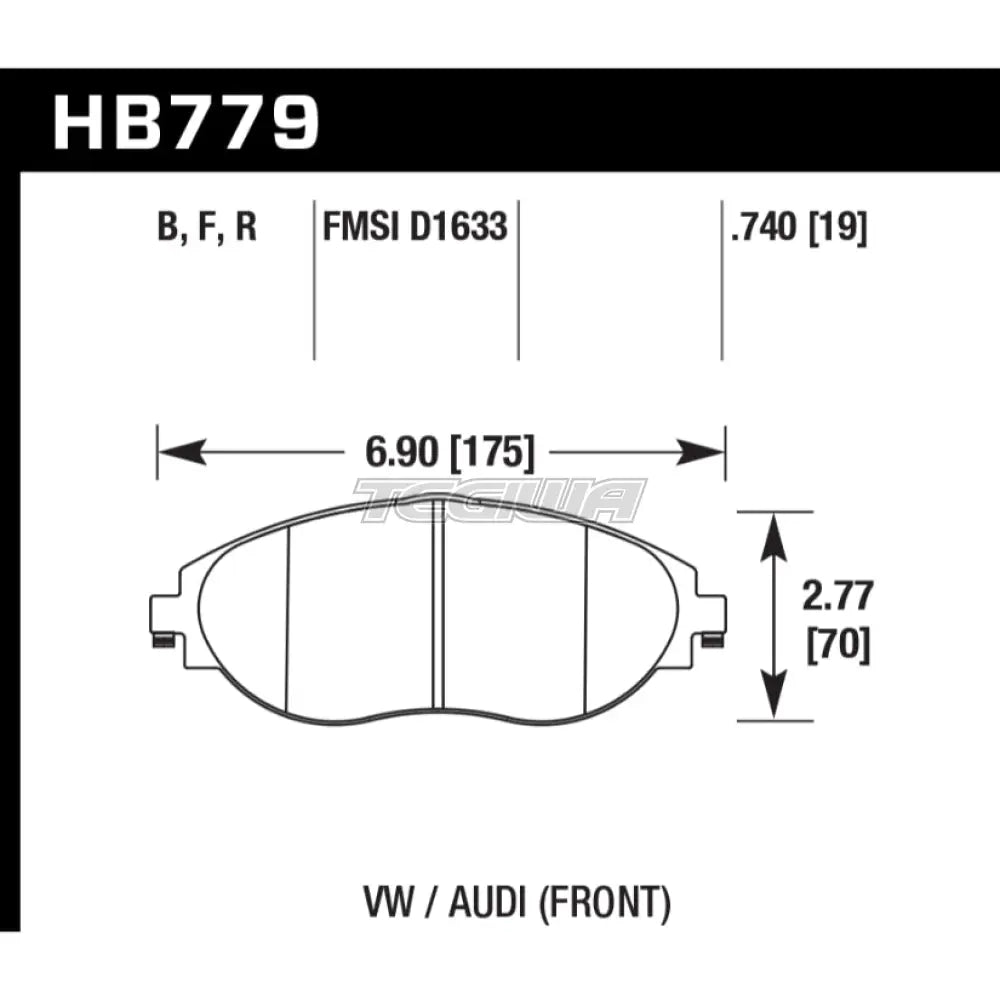 HAWK Performance DTC-30 Motorsports Brake Pads Front - HB779W.740