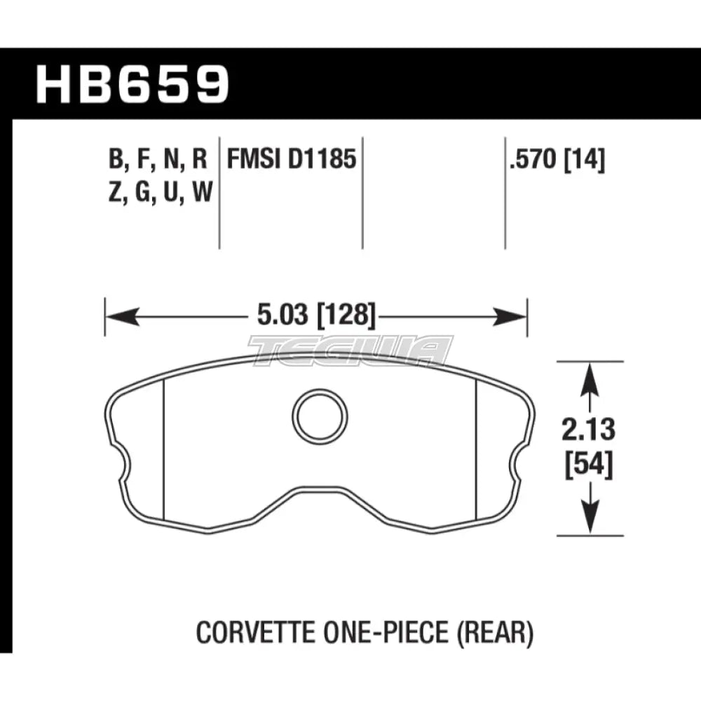 HAWK Performance DTC-30 Motorsports Brake Pads Rear - HB659W.570