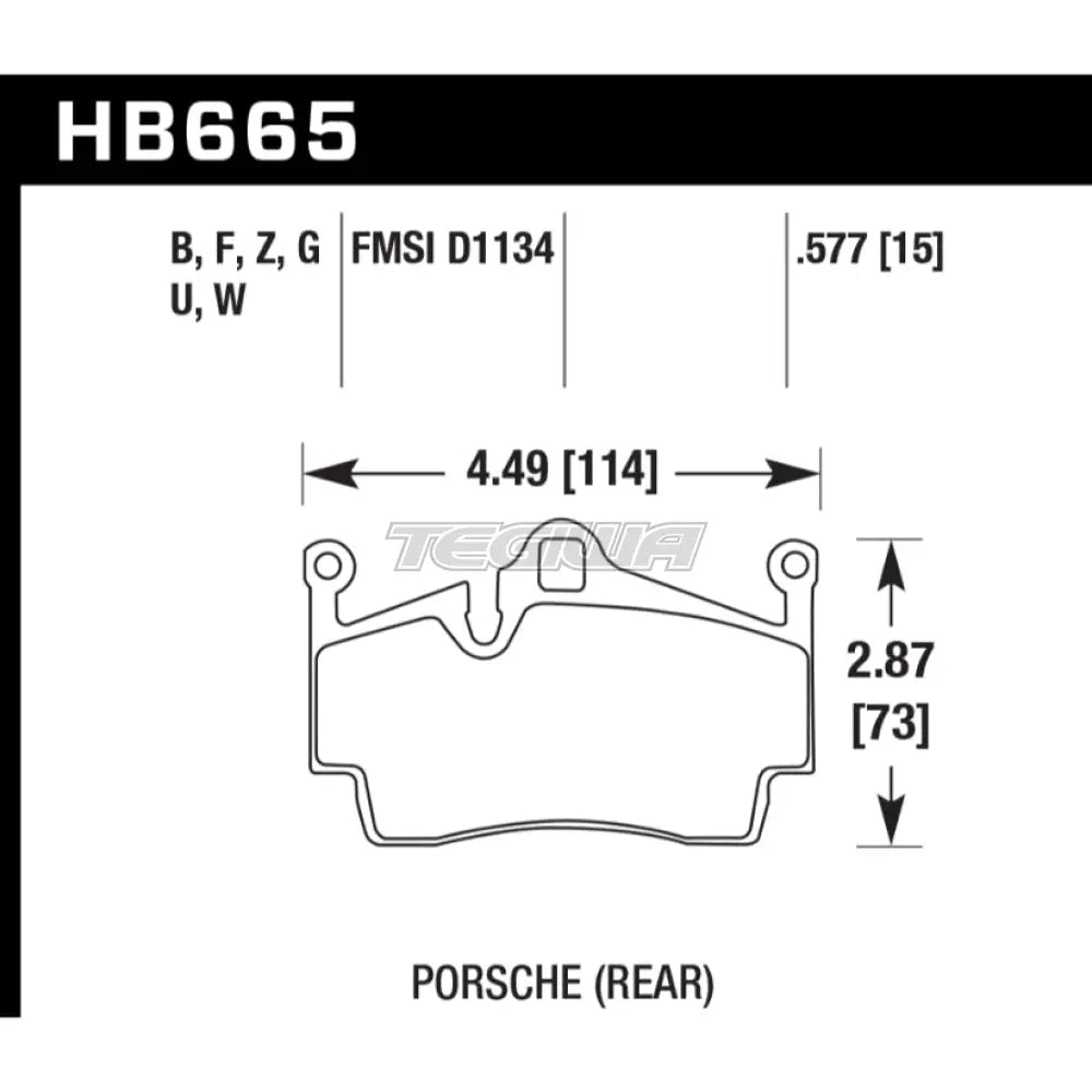 HAWK Performance DTC-30 Motorsports Brake Pads Rear - HB665W.577