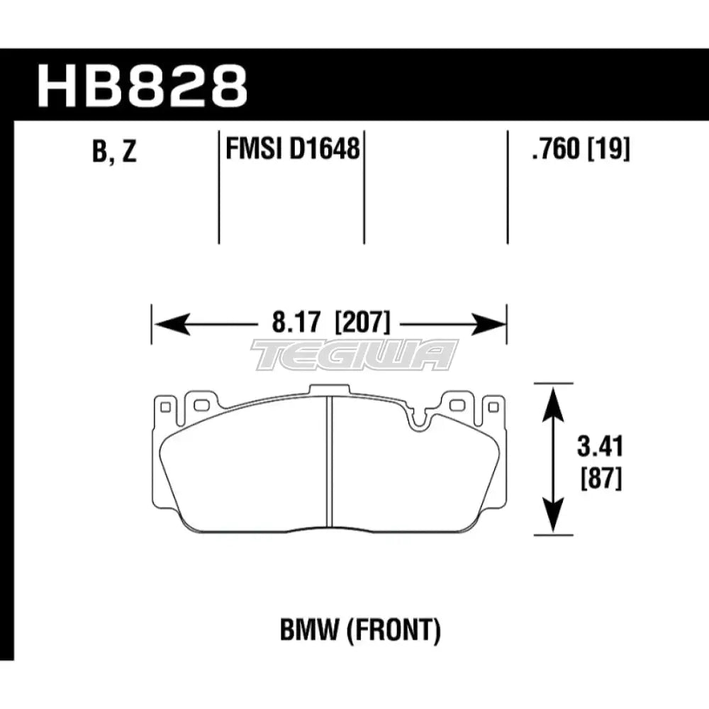 HAWK Performance DTC-60 Motorsports Brake Pads Front - HB828G.760