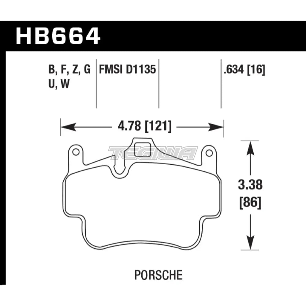 HAWK Performance DTC-70 Motorsports Brake Pads Front - HB664U.634