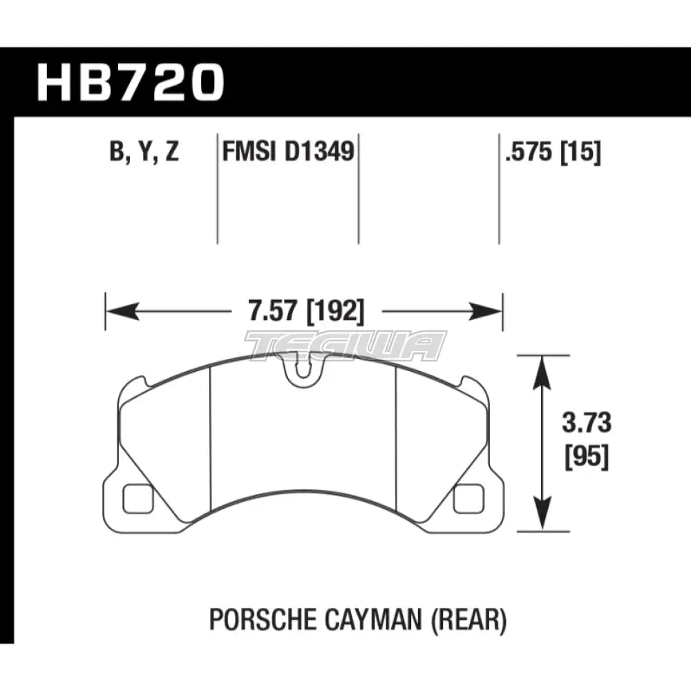 HAWK Performance HPS 5.0 High Performance Street Brake Pads Front - HB720B.575