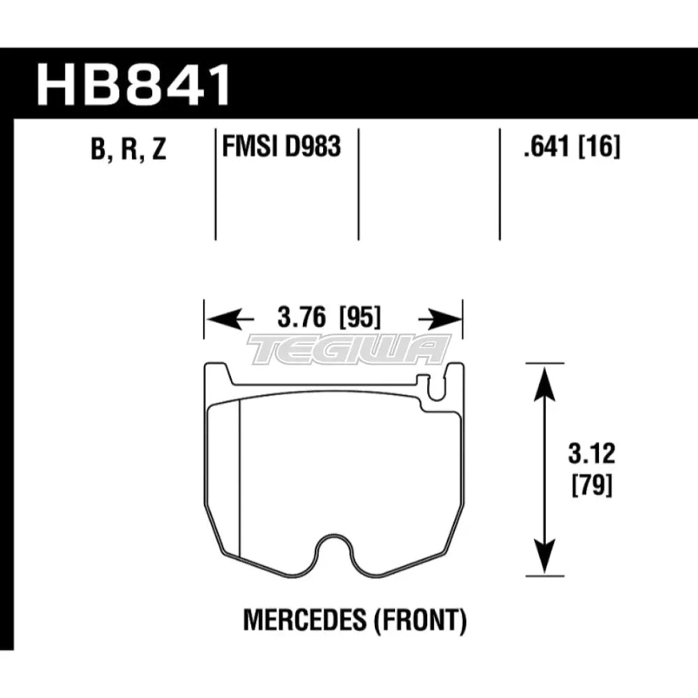 HAWK Performance HPS 5.0 High Performance Street Brake Pads Rear - HB841B.641