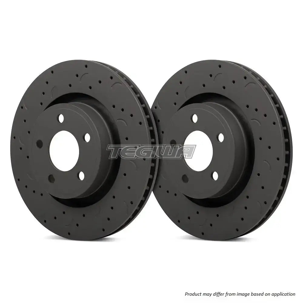 Hawk Performance Talon Slotted & Drilled Brake Discs Front Honda Civic Vti Eg9 Ek4 91-01