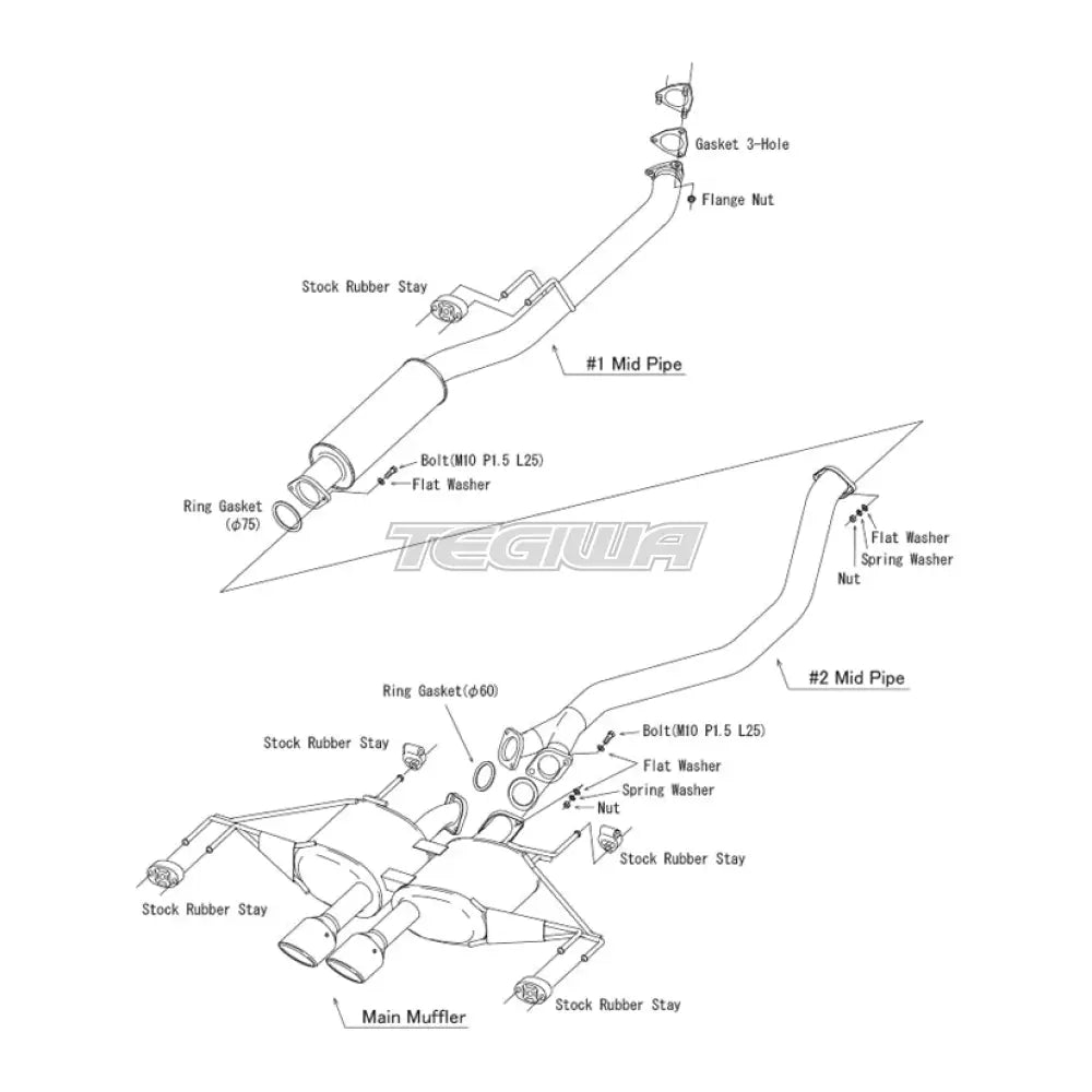 HKS 3" Legamax Catback Exhaust Honda Civic Type R FL5 22+