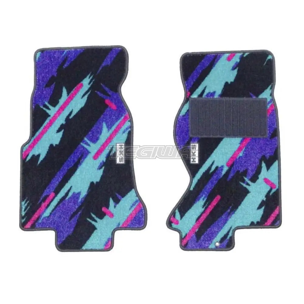 Hks 50Th Anniversary Oil Splash Front Floor Mat Set (Rhd Only) Nissan Skyline Gt-R Bnr32 Mats