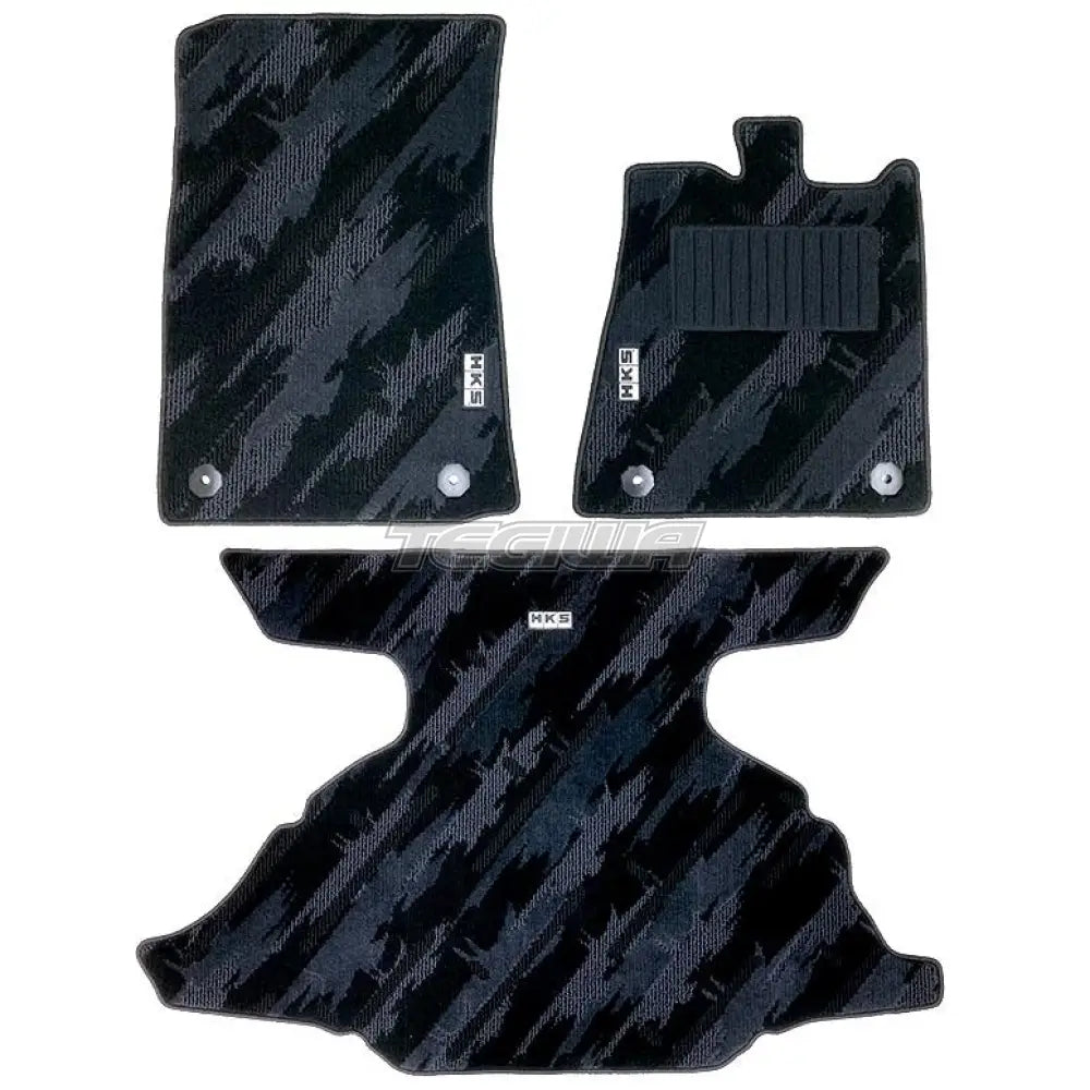 Hks Monotone Oil Splash Full Interior Mat Set Nissan Skyline R34 Automatic / Rhd Mats