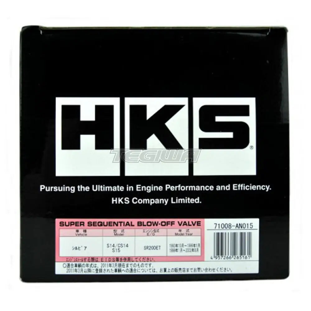 Hks Super Sqv4 Blow Off Nissan Silvia S14 / S15 Sr20Det Blowoff Valves