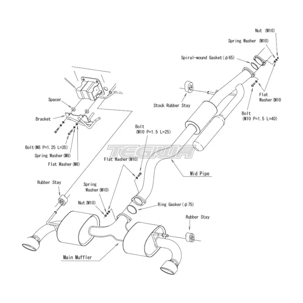 Hks Super Turbo Muffler Urban Matte Edition Exhaust System Toyota Gr Yaris 20 + Systems