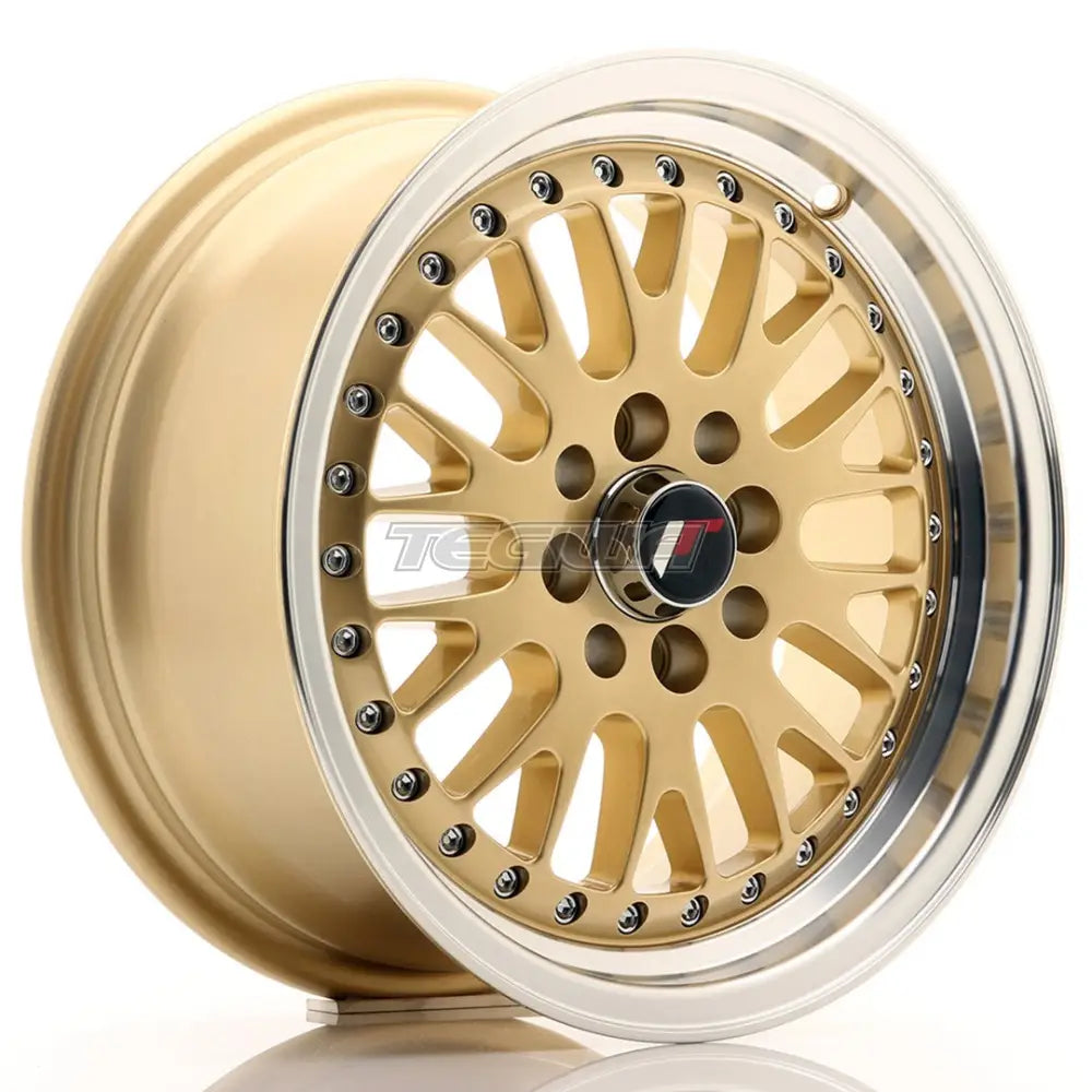 Japan Racing Jr10 Alloy Wheel 15X7 Et30 4X100/108 Gold With Machined Lip Wheels