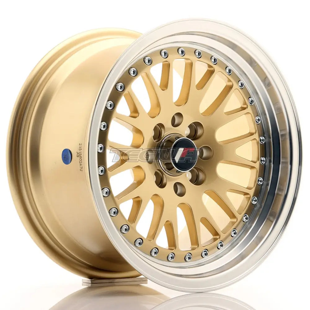 Japan Racing Jr10 Alloy Wheel 15X8 Et15 4X100/114 Gold With Machined Lip Wheels