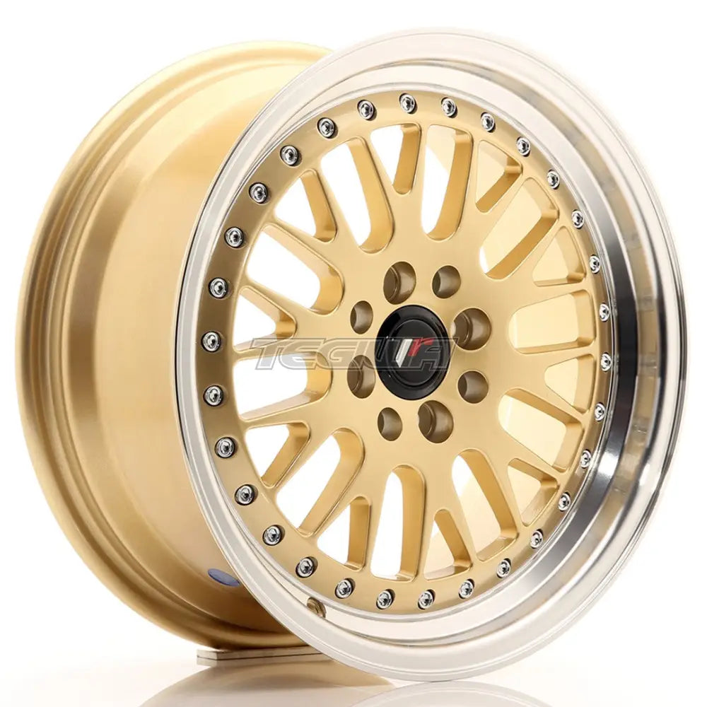 Japan Racing Jr10 Alloy Wheel 16X7 Et30 4X100/108 Gold With Machined Lip Wheels