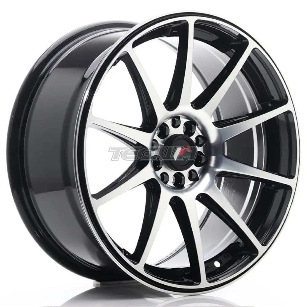 Japan Racing Jr11 Alloy Wheel 18X8.5 Et35 5X100/108 Black Machined Wheels