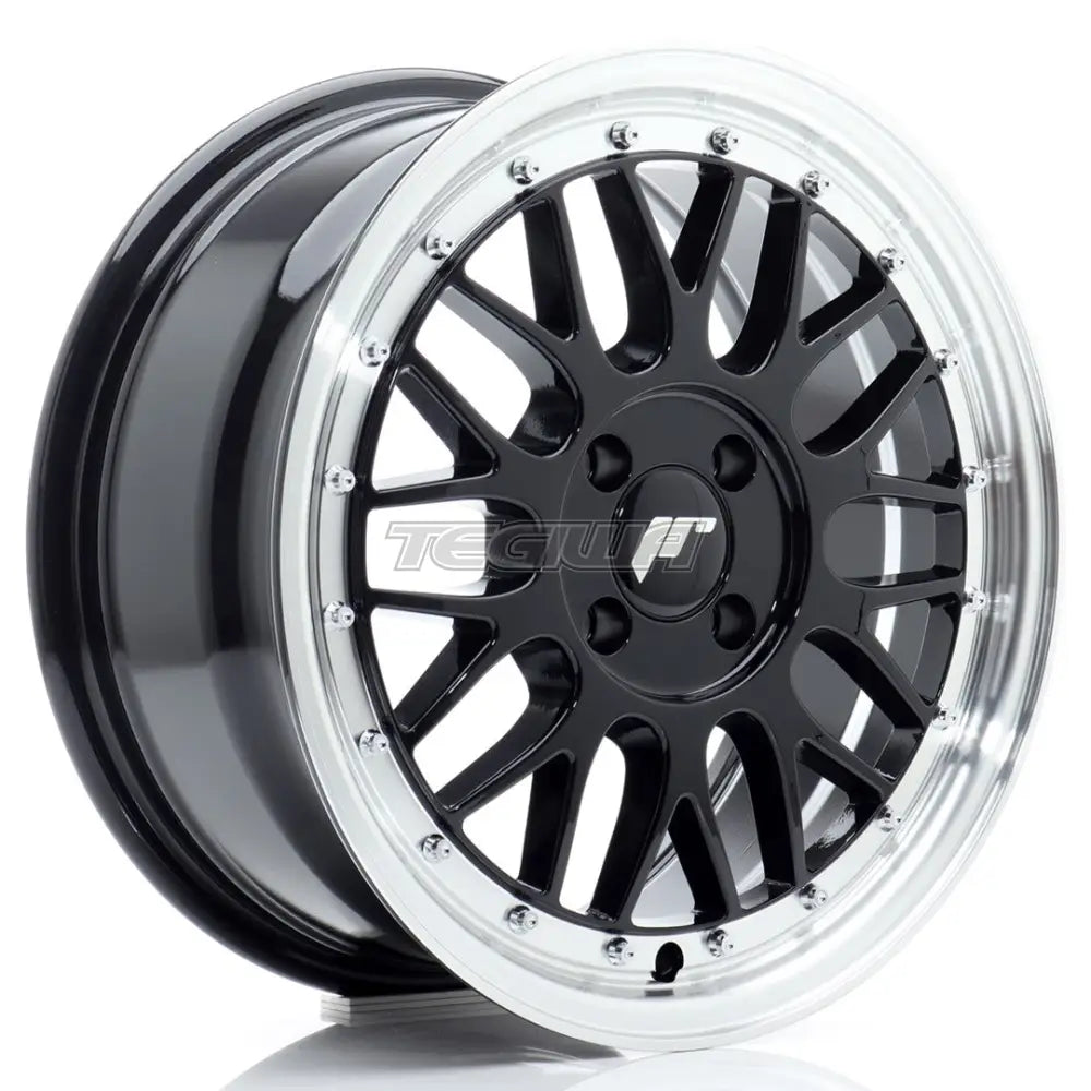 Japan Racing Jr23 Alloy Wheel 16X7 Et40 4X100 Gloss Black With Machined Lip Wheels