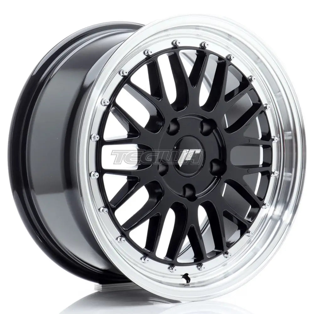 Japan Racing Jr23 Alloy Wheel 17X8 Et35 5X100 Gloss Black With Machined Lip Wheels