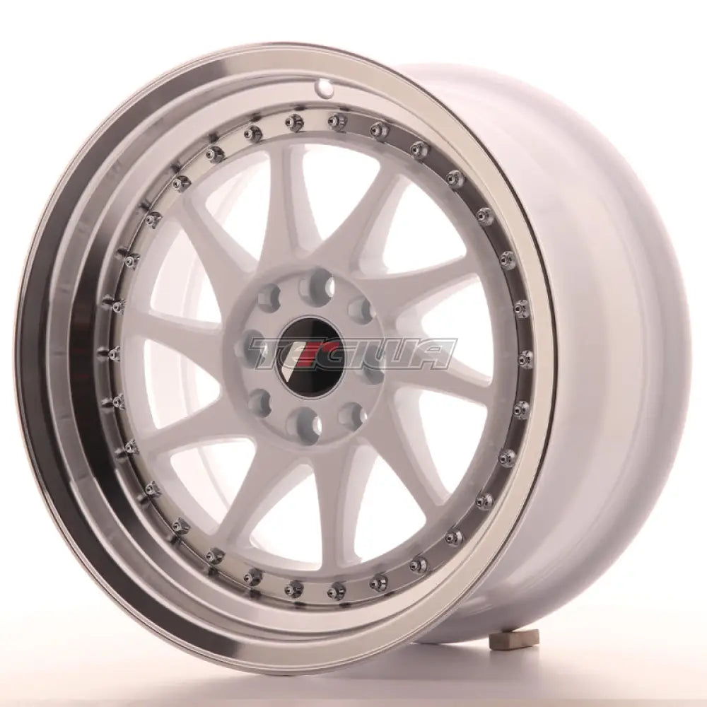 Japan Racing Jr26 Alloy Wheel 16X8 - 4X108 / 4X100 Et25 White Clearance Wheels