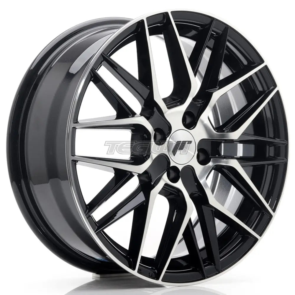 Japan Racing Jr28 Alloy Wheel 17X7 Et40 4X100 Gloss Black Machined Face Wheels