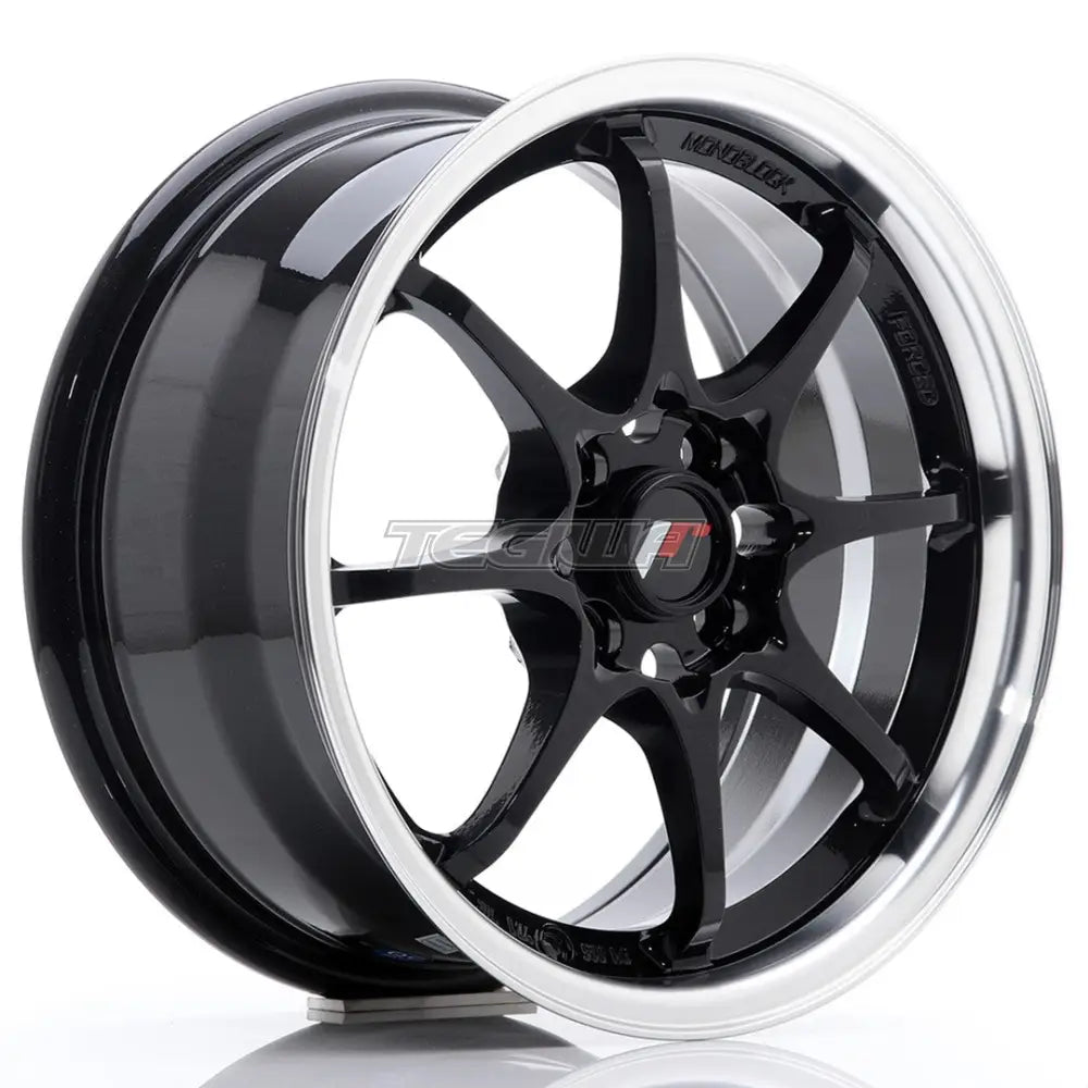 Japan Racing Jr5 Alloy Wheel 15X7 Et35 4X100 Gloss Black With Machined Lip Wheels