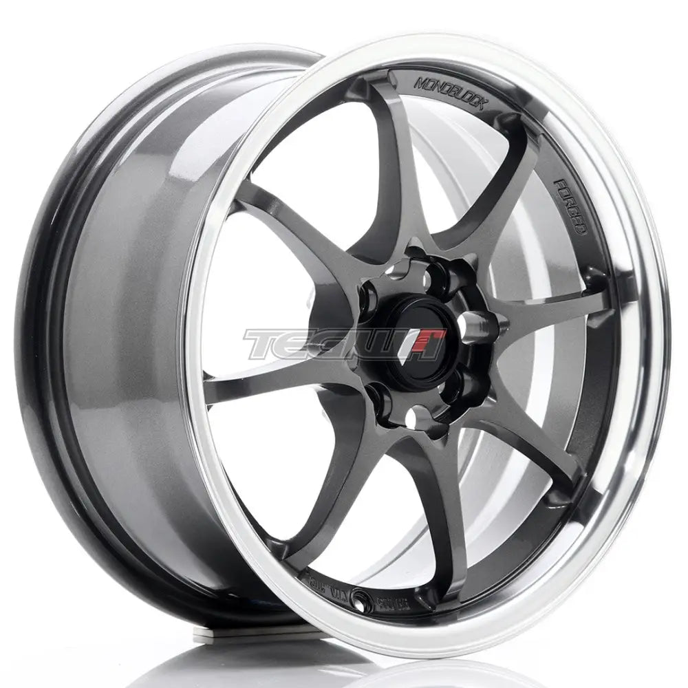 Japan Racing Jr5 Alloy Wheel 15X7 Et35 4X100 Gun Metal With Machined Lip Wheels