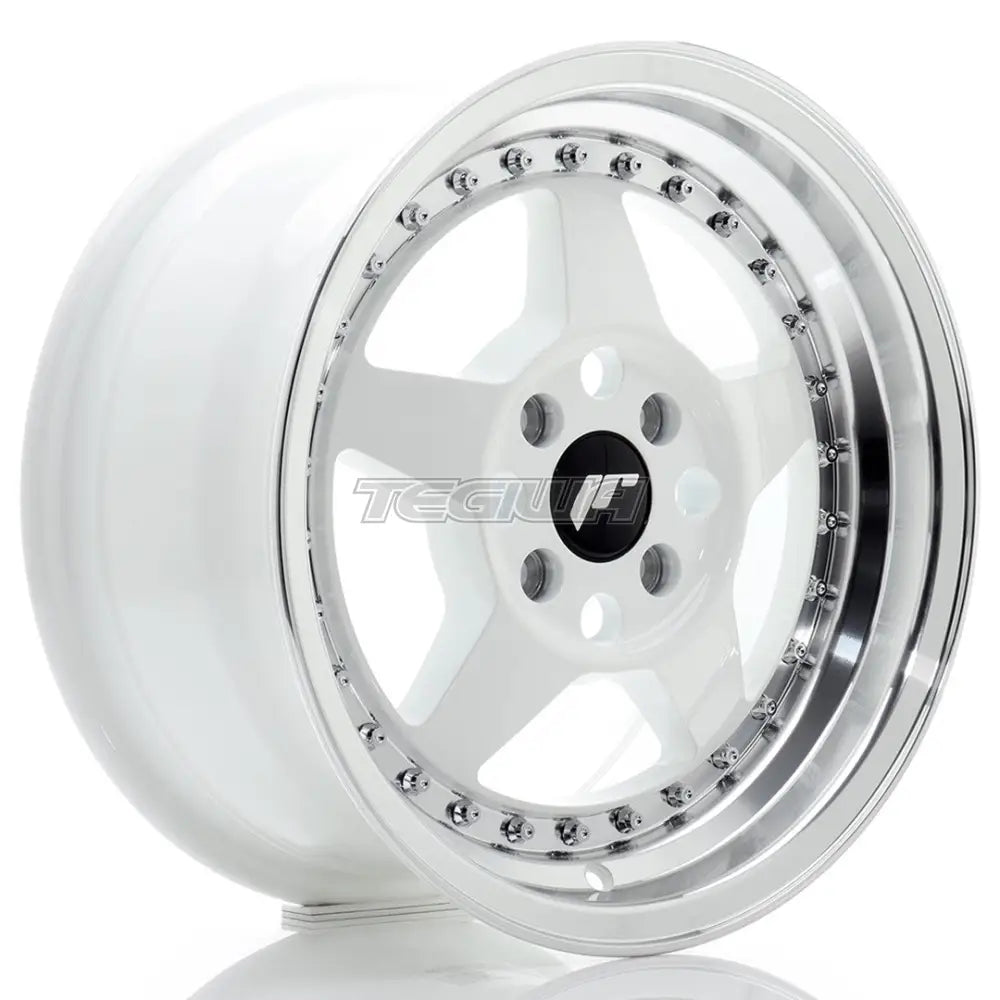 Japan Racing Jr6 Alloy Wheel 15X7 Et35 4X100 White With Machined Lip Wheels