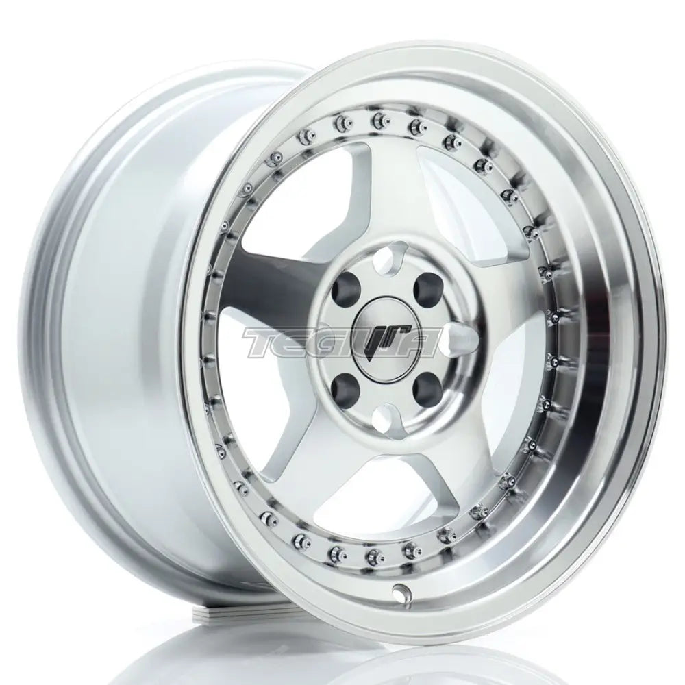 Japan Racing Jr6 Alloy Wheel 15X8 Et15 4X100 Silver Machined Face Wheels