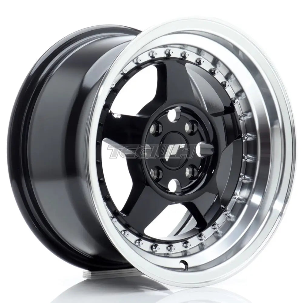 Japan Racing Jr6 Alloy Wheel 15X8 Et25 4X100 Gloss Black With Machined Lip Wheels