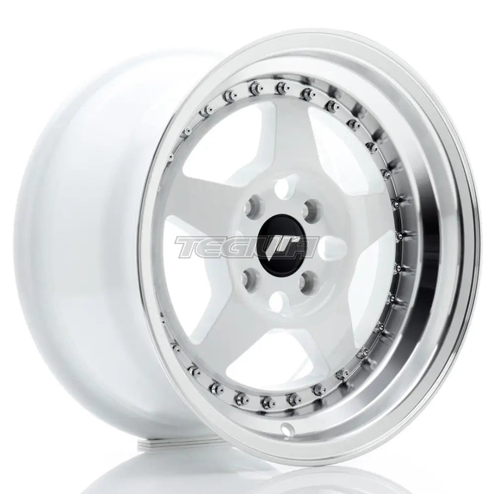 Japan Racing Jr6 Alloy Wheel 15X8 Et25 4X100 White With Machined Lip Wheels