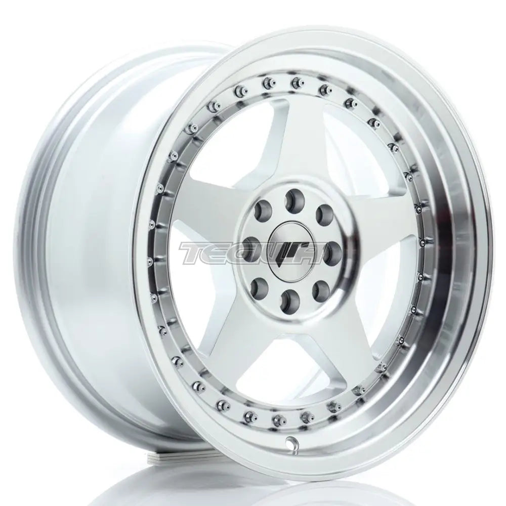 Japan Racing Jr6 Alloy Wheel 16X8 Et25 4X100/108 Silver Machined Face Wheels