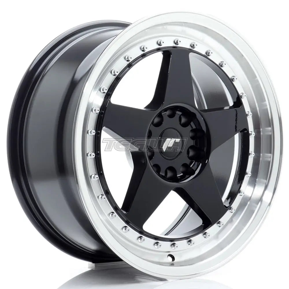 Japan Racing Jr6 Alloy Wheel 18X8.5 Et22 5X114.3/120 Gloss Black With Machined Lip Wheels