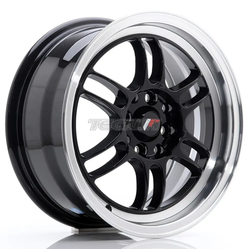 Japan Racing Jr7 Alloy Wheel 15X7 Et38 4X100/114 Gloss Black With Machined Lip Wheels