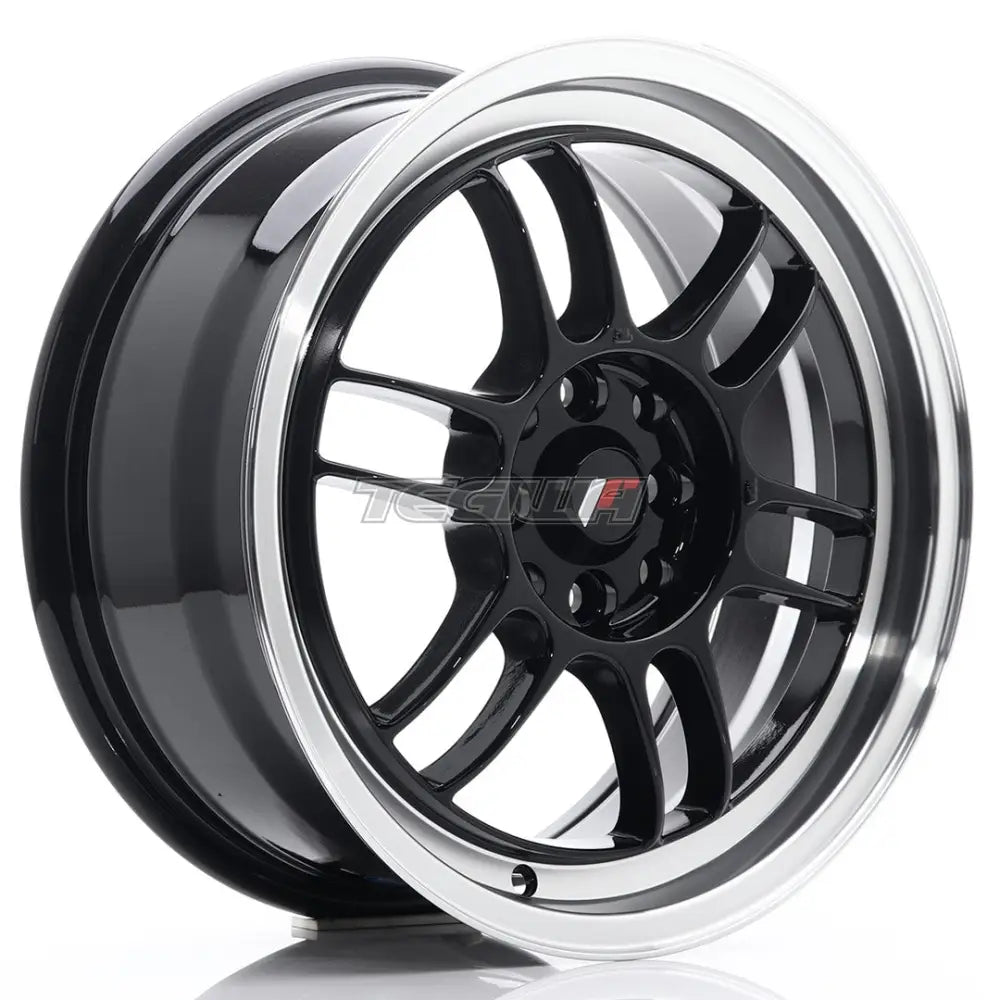 Japan Racing Jr7 Alloy Wheel 16X7 Et38 4X100/114 Gloss Black With Machined Lip Wheels