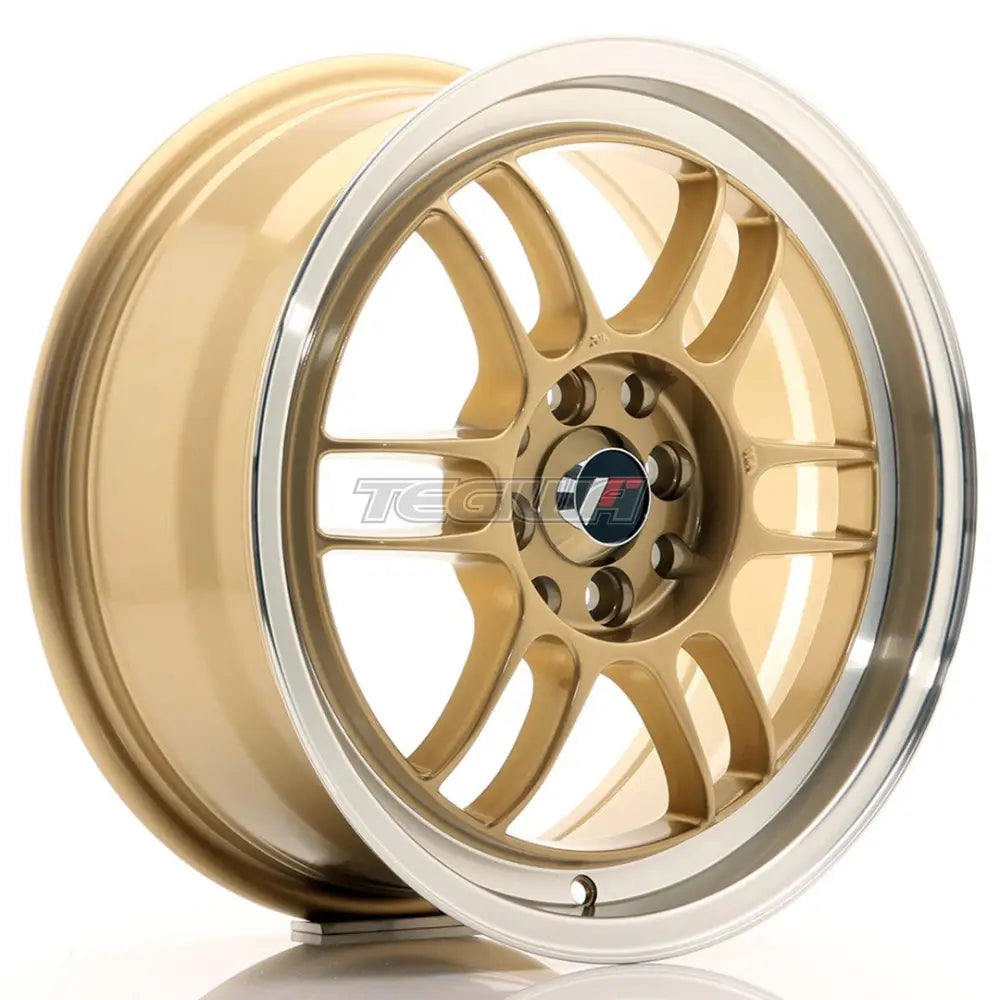 Japan Racing Jr7 Alloy Wheel 16X7 Et38 4X100/114 Gold With Machined Lip Wheels