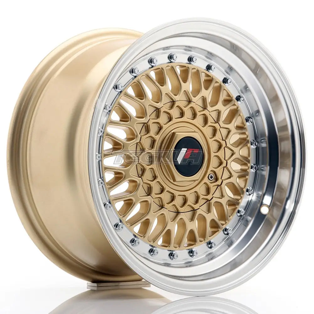 Japan Racing Jr9 Alloy Wheel 15X8 Et15 4X100/114 Gold With Machined Lip Wheels