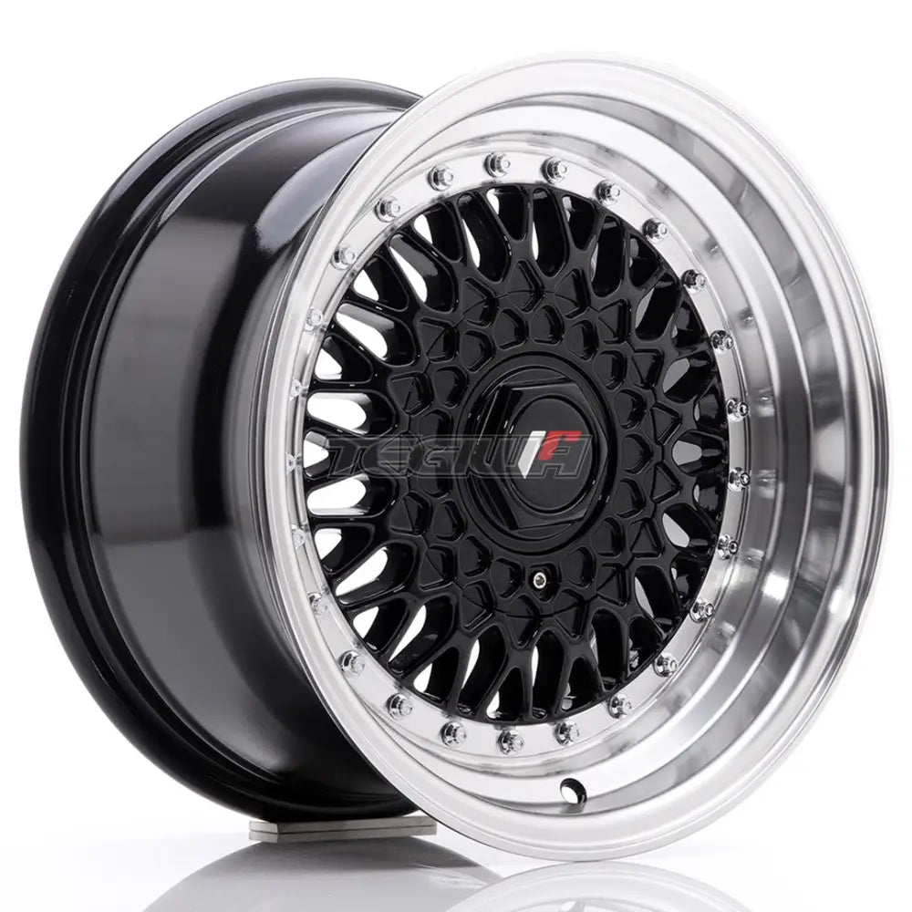 Japan Racing Jr9 Alloy Wheel 15X8 Et20 4X100/108 Gloss Black With Machined Lip Wheels