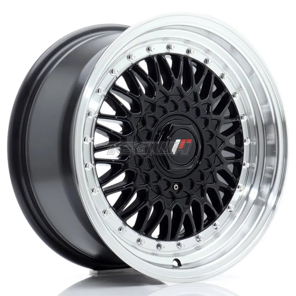 Japan Racing Jr9 Alloy Wheel 16X7.5 Et25 4X100/108 Gloss Black With Machined Lip Wheels