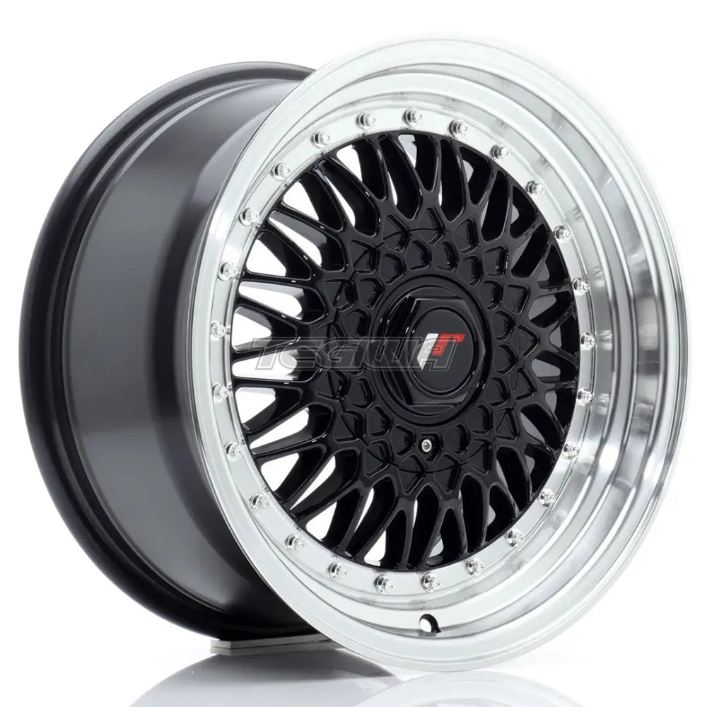 Japan Racing Jr9 Alloy Wheel 16X8 Et25 4X100/108 Gloss Black With Machined Lip Wheels