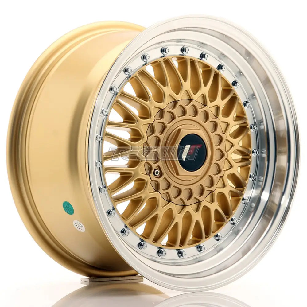 Japan Racing Jr9 Alloy Wheel 16X8 Et25 4X100/108 Gold With Machined Lip Wheels