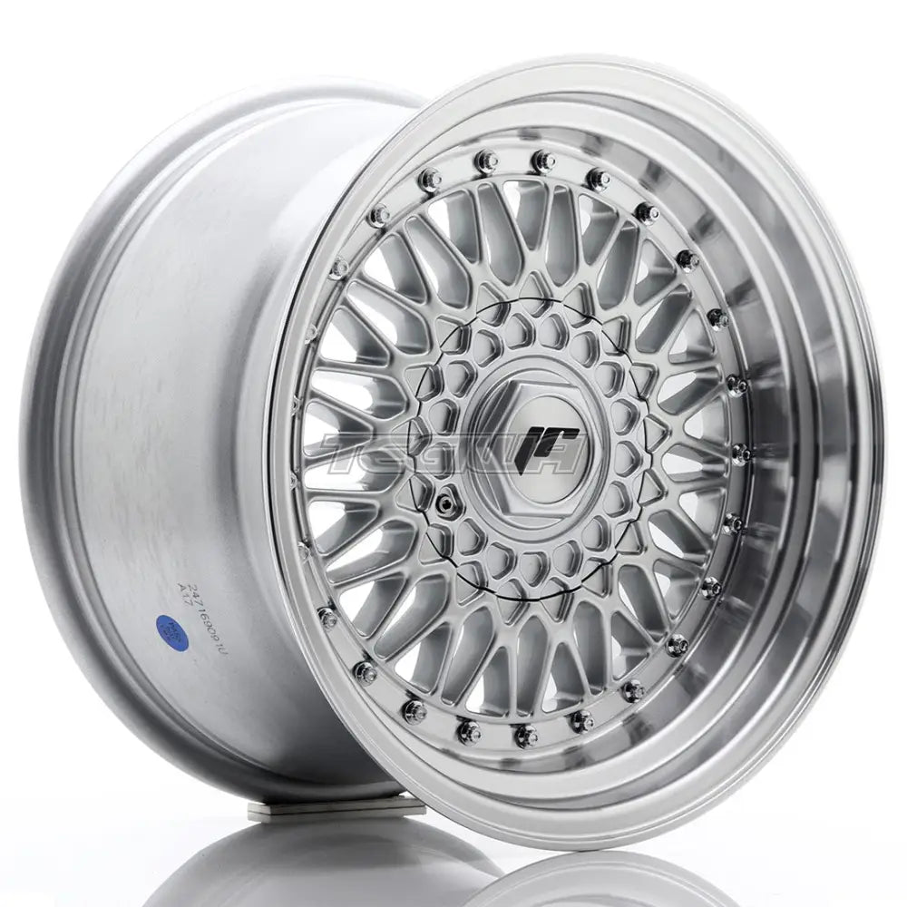 Japan Racing Jr9 Alloy Wheel 16X9 Et20 4X100/108 Silver With Machined Lip And Rivets Wheels